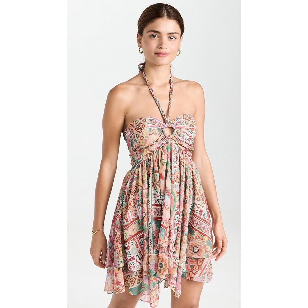 NWT Misa Los Angeles Bendetta Dress, Palazzo Tile, L